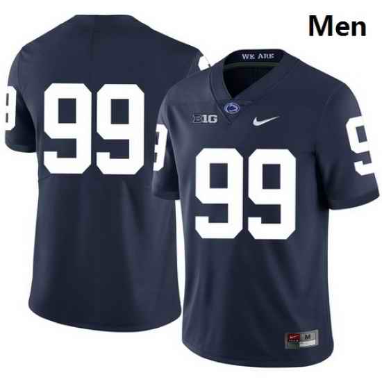 Men Penn State Nittany Lions 99 Austin Johnson Navy Nike College Football Jersey